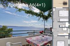 Appartamenti Reljic Appartamento 4 – A6(4+1) foto 3