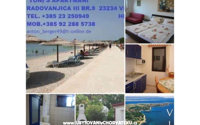 Tonis Appartamenti – Alloggio Isola di Vir Croazia